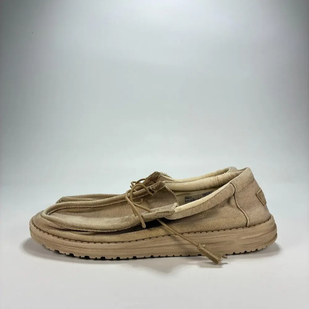 HEYDUDE Wally Chestnut Lightweight Casual Slip On Loafers Shoes Men's Size 12